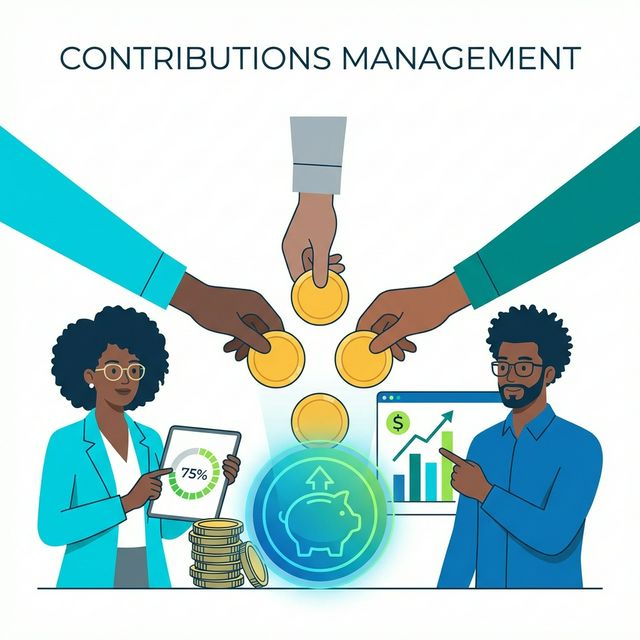 Contributions Management Illustration